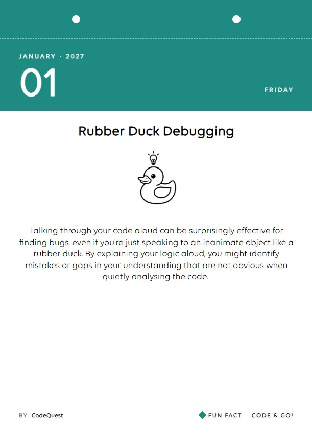 Pagina over Rubber Duck Debugging